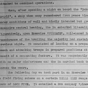 December War Diary, 3rd Battalion Irish Guards, 1943