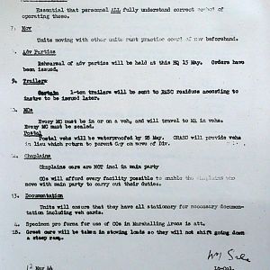 May War Diary, G Branch Guards Armoured Division, 1944