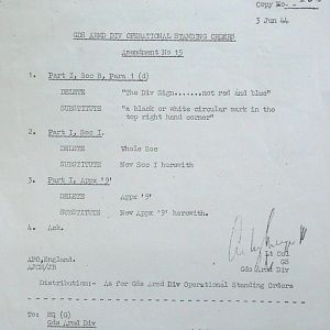 June War Diary, G Branch Guards Armoured Division, 1944