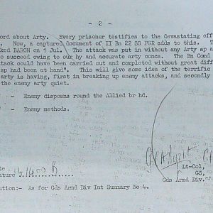 July War Diary, G Branch Guards Armoured Division, 1944