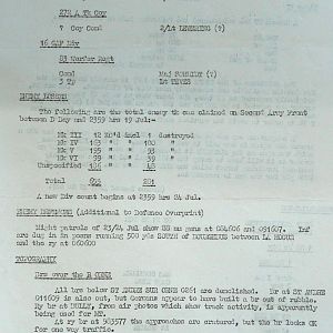 July War Diary, Guards Armoured Division, G Branch, 1944