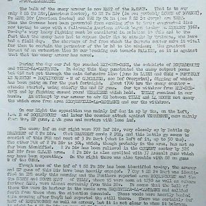 July War Diary, Guards Armoured Division, G Branch, 1944