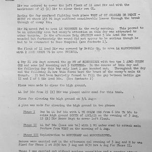August War Diary, Guards Armoured Division, G Branch, 1944