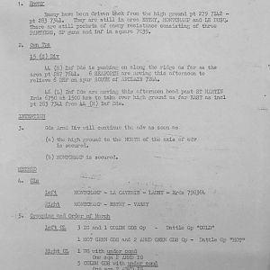 August War Diary, Guards Armoured Division, G Branch, 1944
