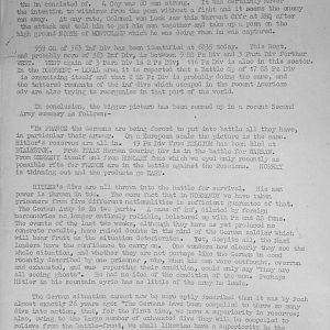 August War Diary, Guards Armoured Division, G Branch, 1944