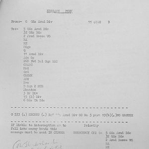 August War Diary, Guards Armoured Division, G Branch, 1944