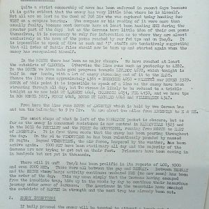 August War Diary, Guards Armoured Division, G Branch, 1944