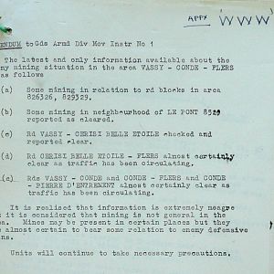 August War Diary, Guards Armoured Division, G Branch, 1944