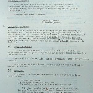 September War Diary, Guards Armoured Division, G Branch, 1944