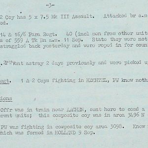 September War Diary, Guards Armoured Division, G Branch, 1944