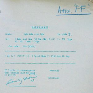 September War Diary, Guards Armoured Division, G Branch, 1944