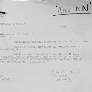 September War Diary, Guards Armoured Division, G Branch, 1944