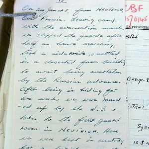 CASTLE, George Albert Noel, 2735741, Guardsman, 2nd Battalion WELSH GUARDS, Captured France, 25 May 1940 - WO 344-58-1 With Letter.