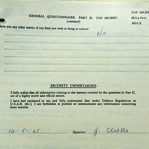 CLARKE, John Gregory, 2733990, Guardsman, 1st Battalion WELSH GUARDS, Captured France, 31 May 1940 - WO 344-64-2