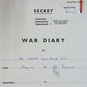 May War Diary, Guards Armoured Division C.R.E.M.E., 1944
