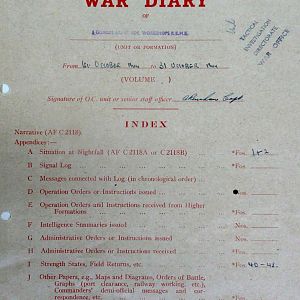 October War Diary, 5th Guards Armoured Brigade Workshops, REME, 1944