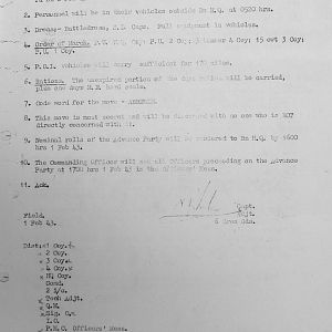 February War Diary, 6th Motor Battalion GRENADIER GUARDS, 1943