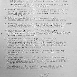 February War Diary, 6th Motor Battalion GRENADIER GUARDS, 1943