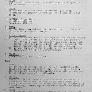 February War Diary, 6th Motor Battalion GRENADIER GUARDS, 1943