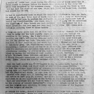 March War Diary, 6th Motor Battalion GRENADIER GUARDS, 1943