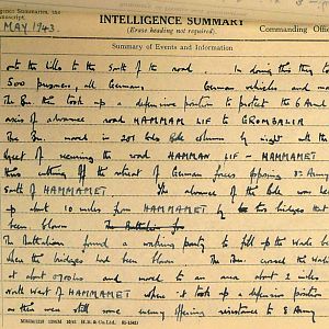 May War Diary, 6th Motor Battalion Grenadier Guards, 1943