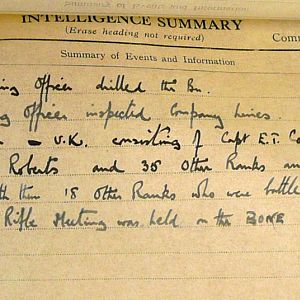 May War Diary, 6th Motor Battalion Grenadier Guards, 1943