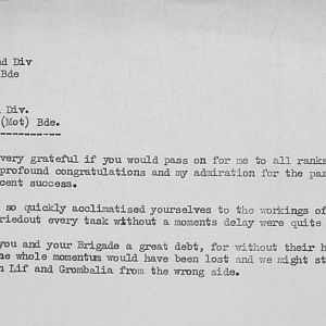 May War Diary, 6th Motor Battalion Grenadier Guards, 1943