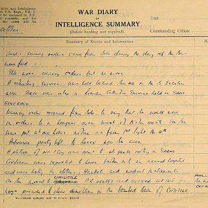 October War Diary, 6th Motor Battalion Grenadier Guards, 1943
