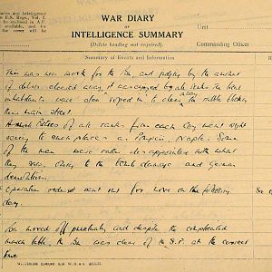 October War Diary, 6th Motor Battalion Grenadier Guards, 1943