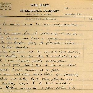 October War Diary, 6th Motor Battalion Grenadier Guards, 1943