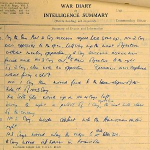 October War Diary, 6th Motor Battalion Grenadier Guards, 1943