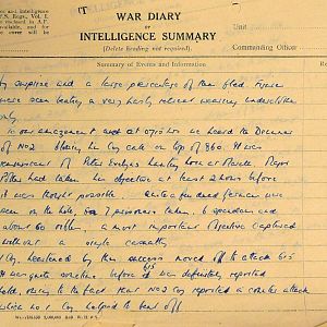 October War Diary, 6th Motor Battalion Grenadier Guards, 1943