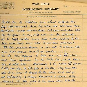 October War Diary, 6th Motor Battalion Grenadier Guards, 1943