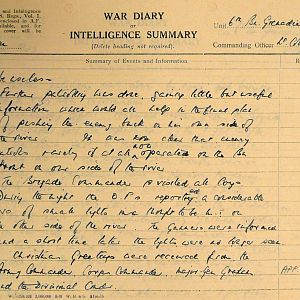 December War Diary, 6th Motor Battalion Grenadier Guards, 1943