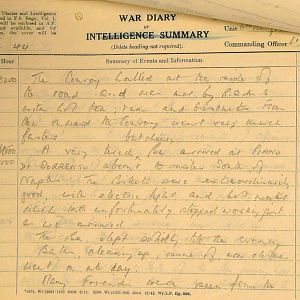 March War Diary, 6th Battalion, Grenadier Guards, Jan - Mar 1944