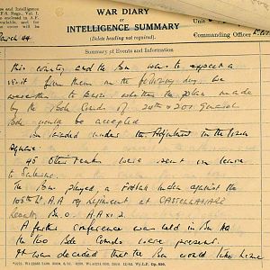 March War Diary, 6th Battalion, Grenadier Guards, Jan - Mar 1944