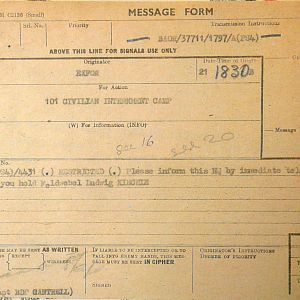 Detention of Feldwebel Ludwig Kiechle