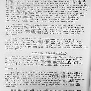 Tank Casualties Survey, NWE 1945