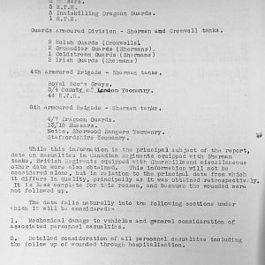 Tank Casualties Survey, NWE 1945