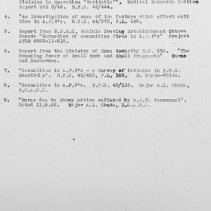 Tank Casualties Survey, NWE 1945