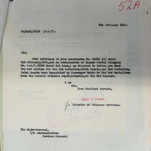 Colours for 2nd Battalions, Irish Guards & Welsh Guards