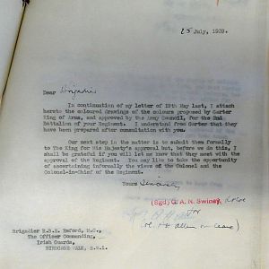 Colours for 2nd Battalions, Irish Guards & Welsh Guards