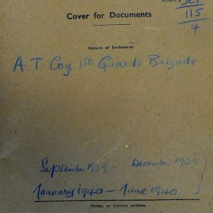 1 Guards Brigade Anti-Tank Company, 1939 Sept - 1940 June