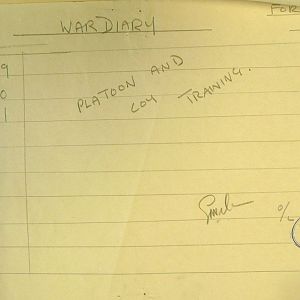 October 1939 War Diary, 1 Guards Brigade Anti-Tank Company
