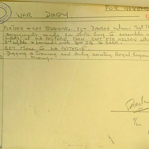 November 1939 War Diary, 1 Guards Brigade Anti-Tank Company