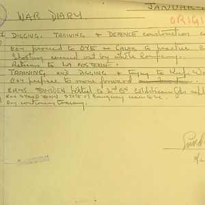 January 1940 War Diary, 1 Guards Brigade Anti-Tank Company