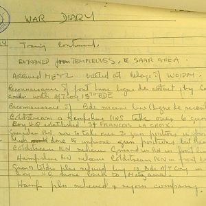 February 1940 War Diary, 1 Guards Brigade Anti-Tank Company