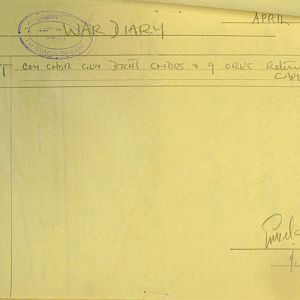 April 1940 War Diary, 1 Guards Brigade Anti-Tank Company