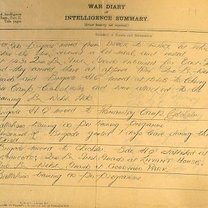 June 1940 War Diary, 20 Guards Brigade, Headquarters