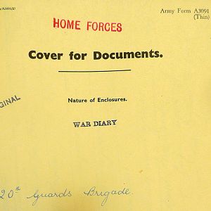 December 1940 War Diary, 20 Guards Brigade, Headquarters